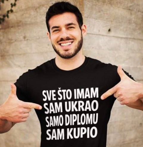 Obrázek Vsetko co mam som ukradol len diplom som kupil
