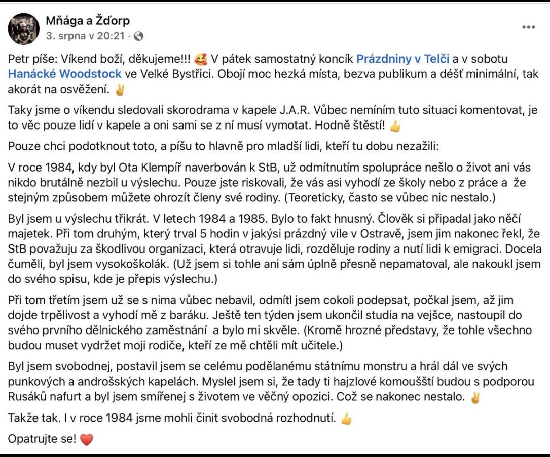 Obrázek Vzpominky Petra Fialy