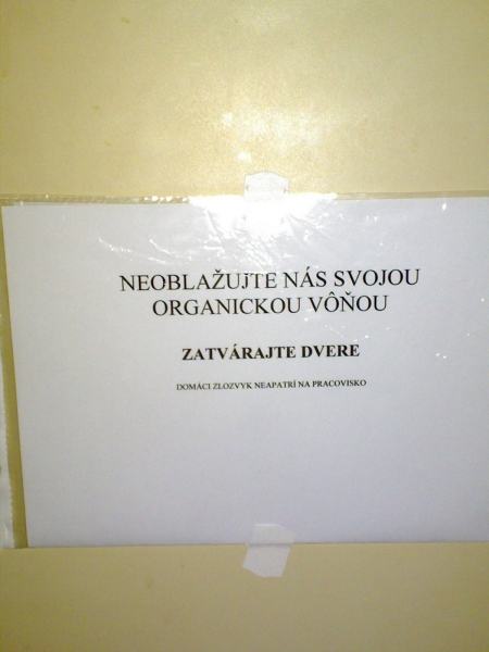 Obrázek WC na pracovisku