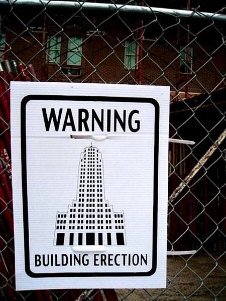 Obrázek Warning Building erection