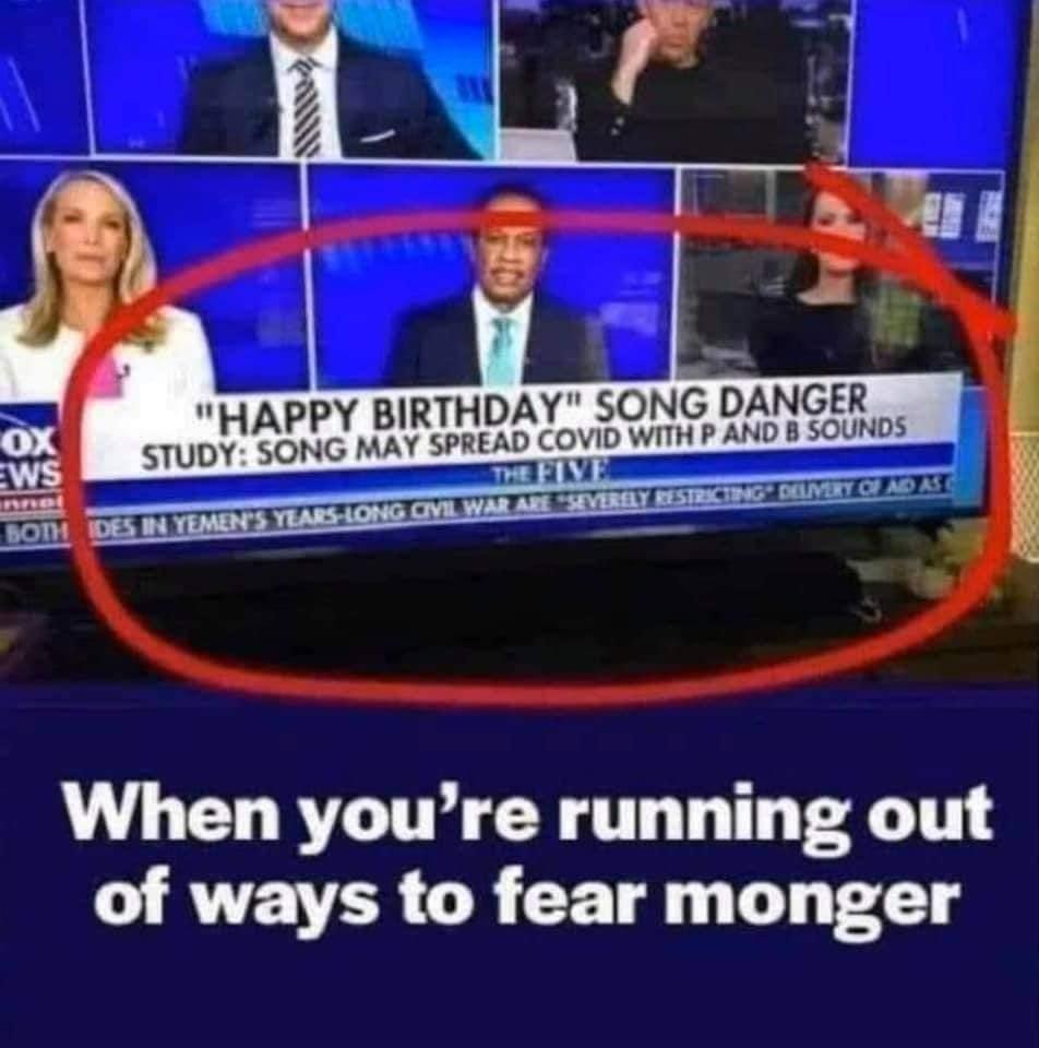 Obrázek Wehn&nbsp;you&nbsp;are&nbsp;running&nbsp;out&nbsp;of&nbsp;ways&nbsp;to&nbsp;fear&nbsp;monger