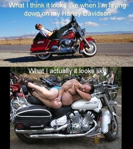 Obrázek What I look with my Harley Davidson