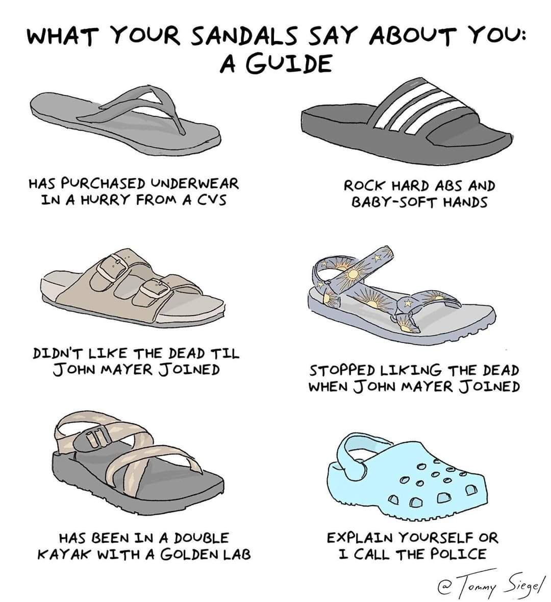 Obrázek What you sandals says about you