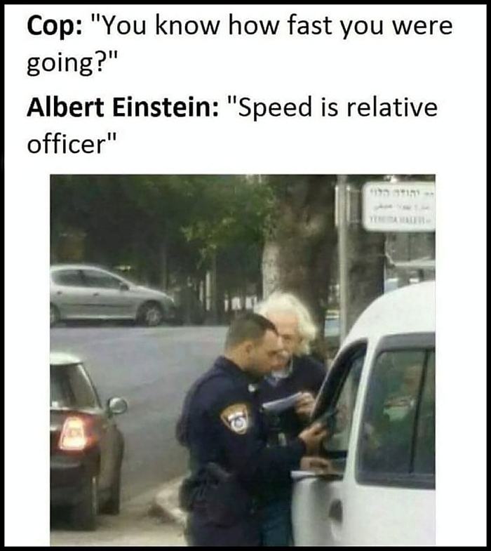 Obrázek When Einstein gets pulled over
