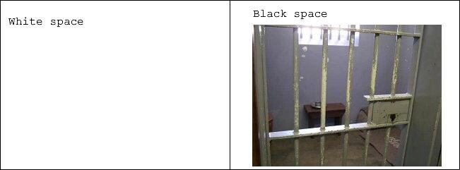 Obrázek White space - Black space
