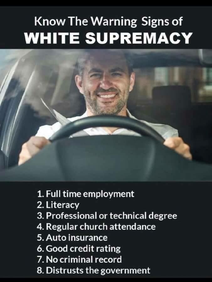 Obrázek White supremacy warning signs