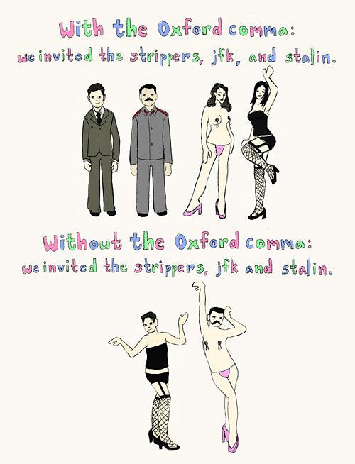 Obrázek Why I Still Use the Oxford Comma 23-01-2012