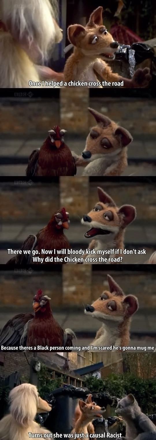Obrázek Why did the chicken cross the road