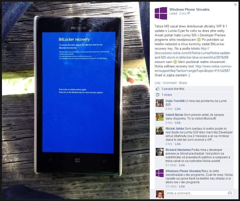 Obrázek Windows Phone 81 prinasa novu BSOD