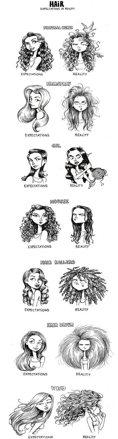 Obrázek Womens Hair - Expectations Vs Reality