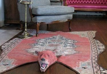 Obrázek Woven Bear Head Rug