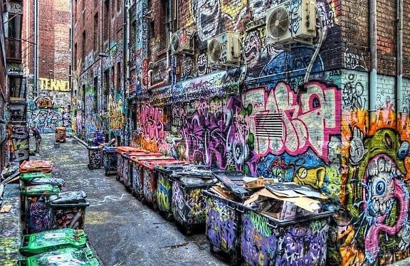 Obrázek X- Graffiti Alley in Melbourne