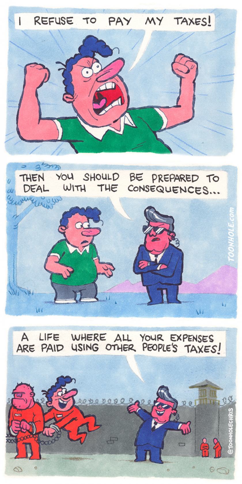 Obrázek YOU pay for MY crime