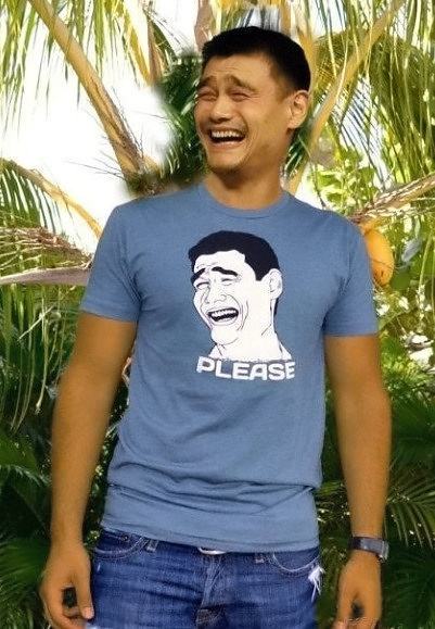 Obrázek Yao wearing a meme of Yao