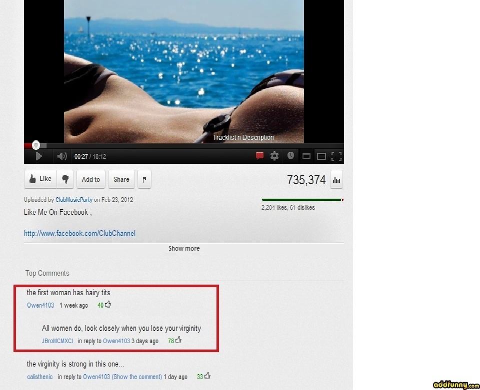 Obrázek Youtube virgins - 06-05-2012