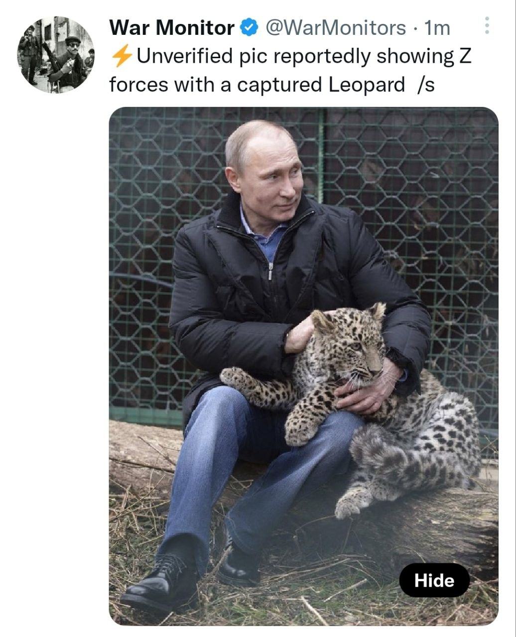 Obrázek Z forces with a captured leopard
