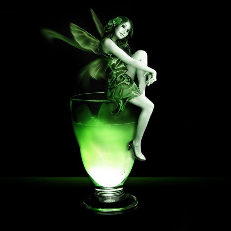 Obrázek absinthe cup  with  green  fairy