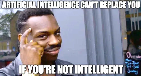 Obrázek ai cant replace u