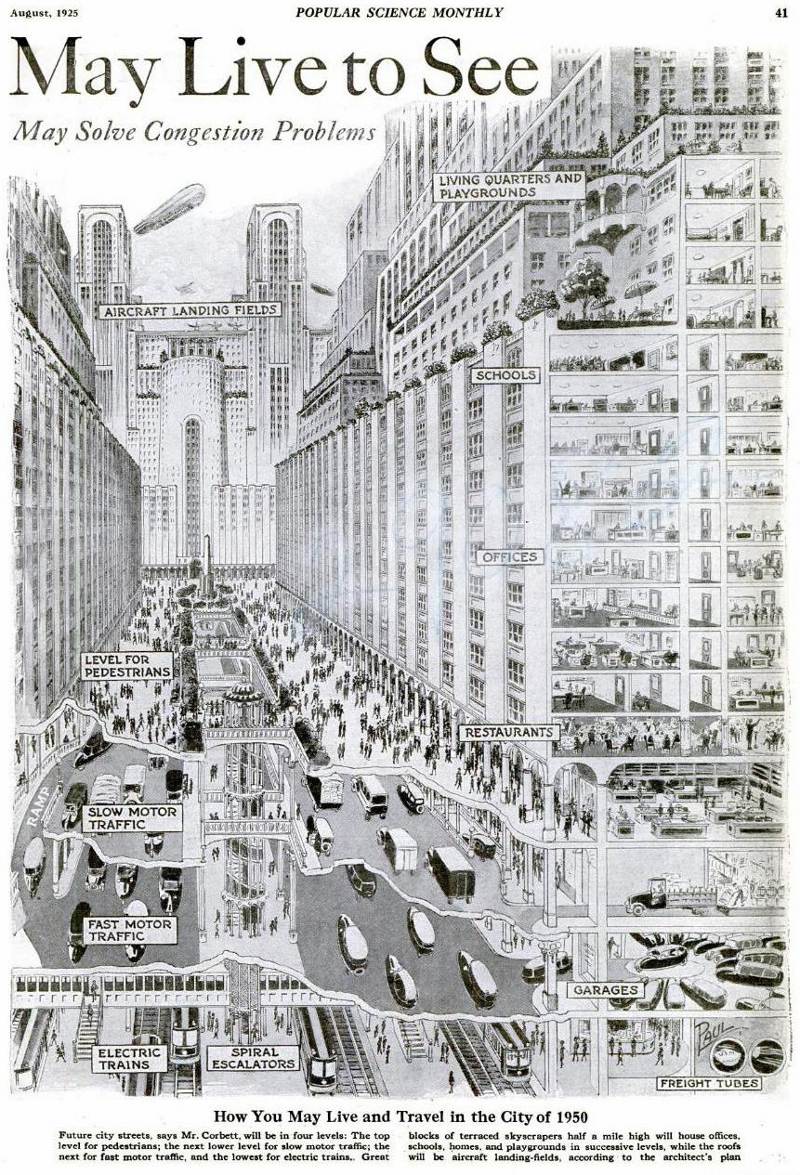 Obrázek amerika v roce 1950 z roku 1925