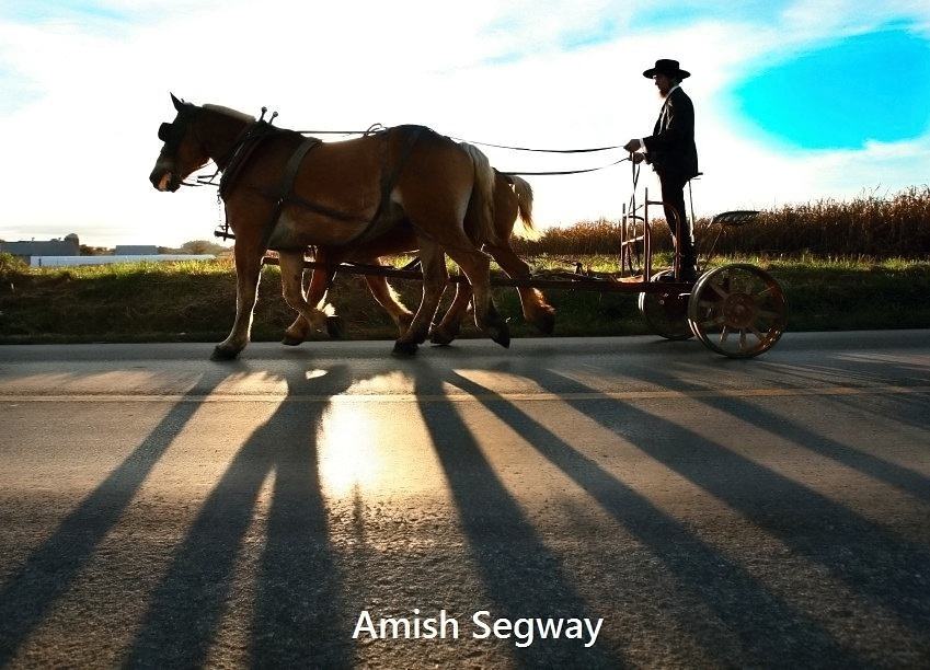 Obrázek amish segway. 