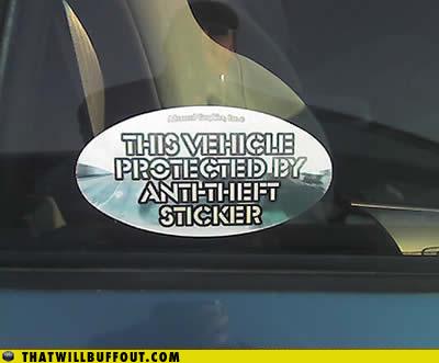 Obrázek anti theft sticker