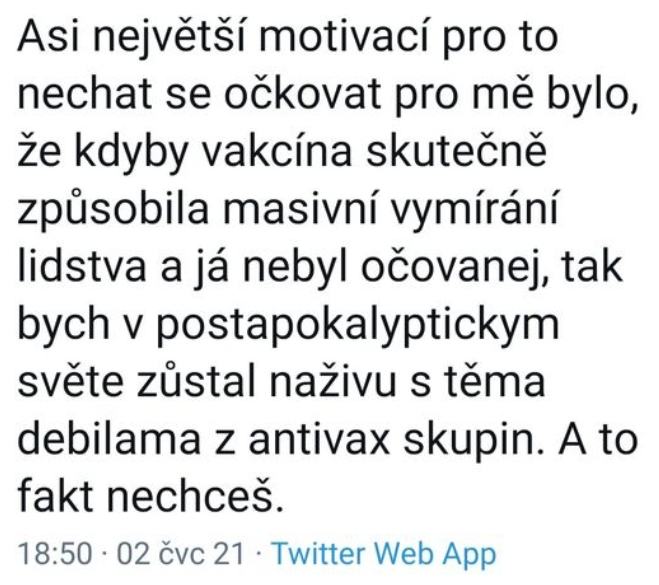 Obrázek antivax postapo-to nechces