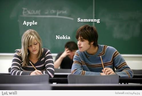Obrázek apple vs samsing
