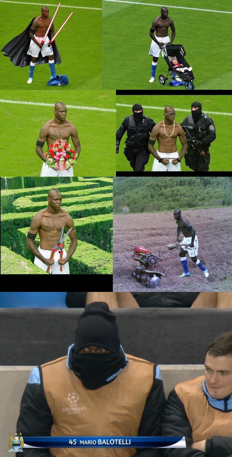 Obrázek balotelli sa maskuje