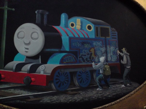 Obrázek banksy train