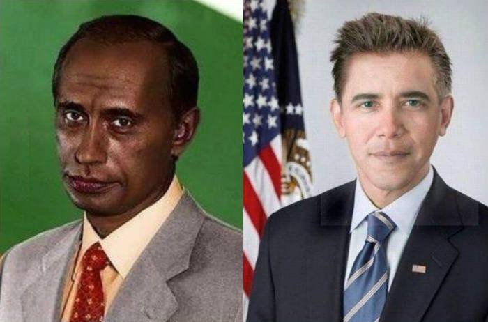 Obrázek barrack putin vs vladimir obama