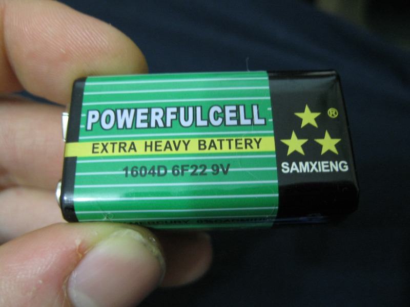 Obrázek baterie z ciny