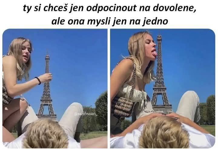 Obrázek bila holka v parizi