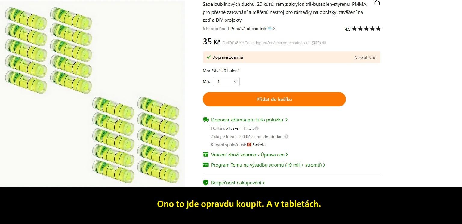 Obrázek bublinka do vodovahy fixed