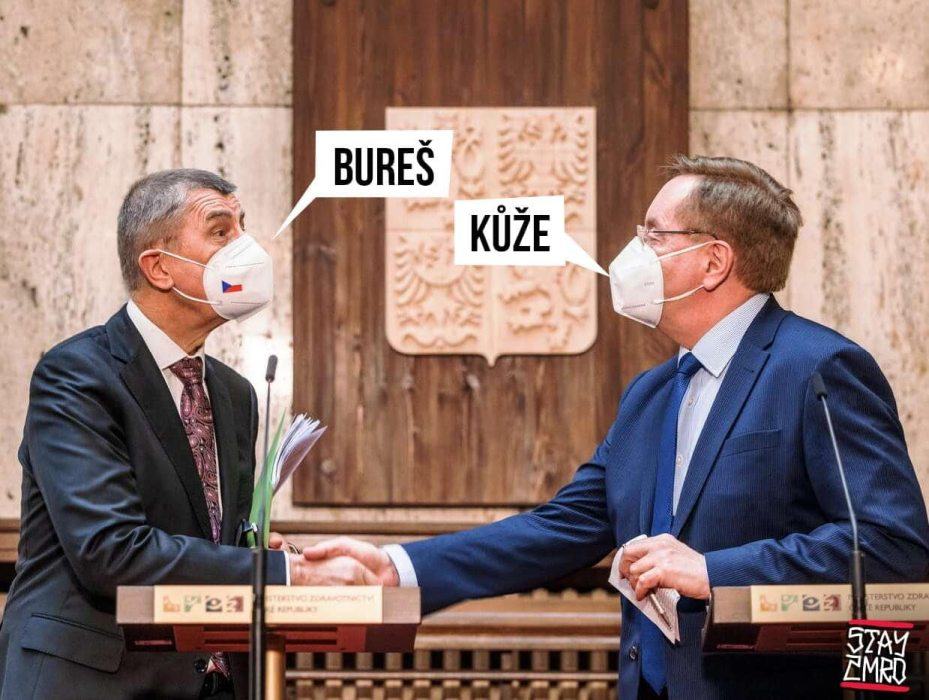 Obrázek bures jde s kuzi na trh