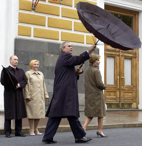 Obrázek bush a jeho protiraketovy destnik