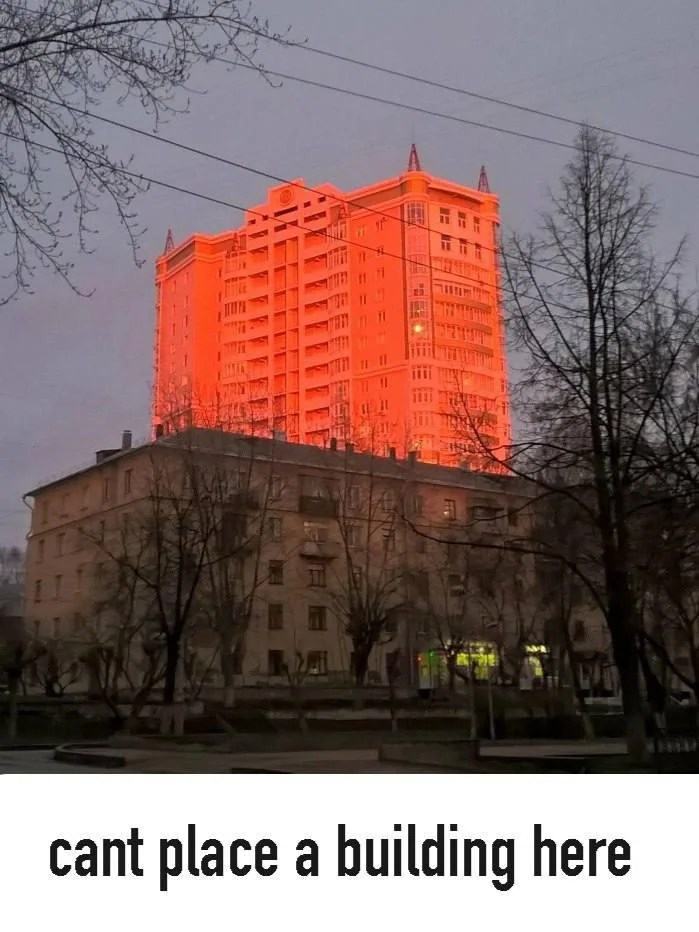 Obrázek cant place a building here