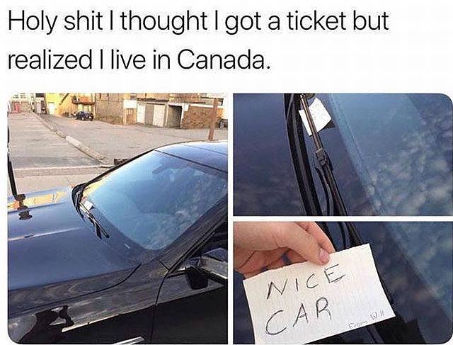 Obrázek car ticket - canada