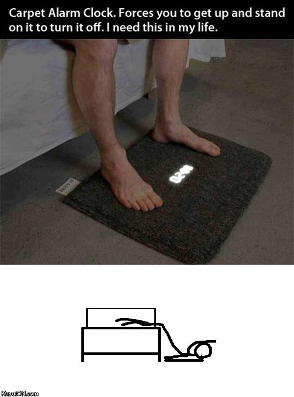 Obrázek carpet alarm clock
