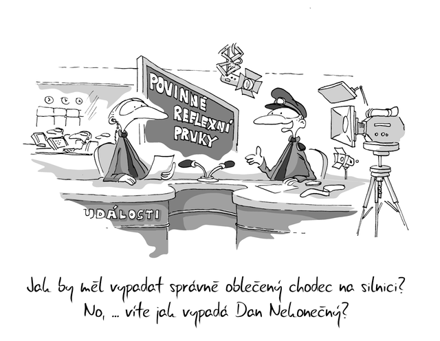 Obrázek chodec v silnicnim provozu