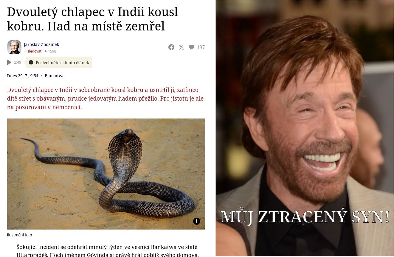 Obrázek chuckuv ztraceny syn
