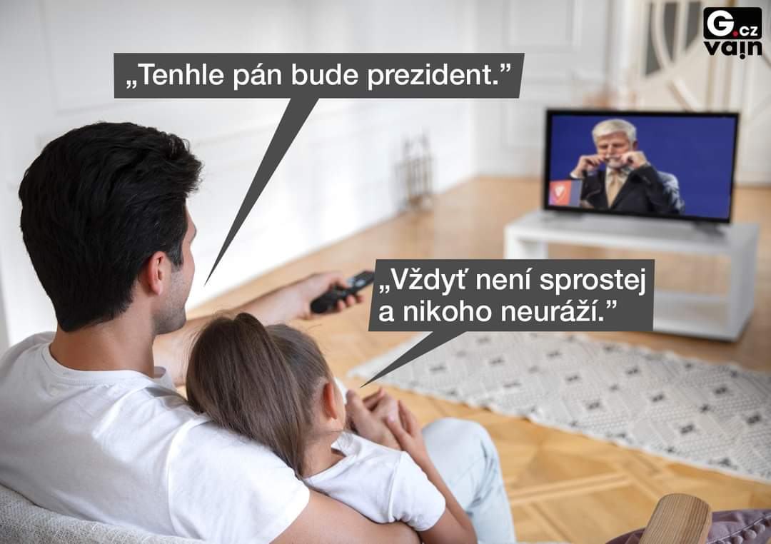 Obrázek chudaci deti uz nevi jake je to mit prezidenta