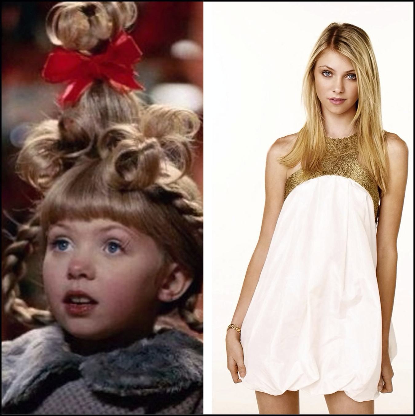 Obrázek cindy lou who - then and now