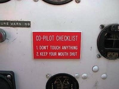 Obrázek co-pilot check list