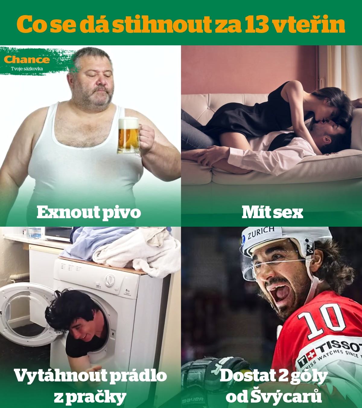 Obrázek co se da stihnout za 13 vterin