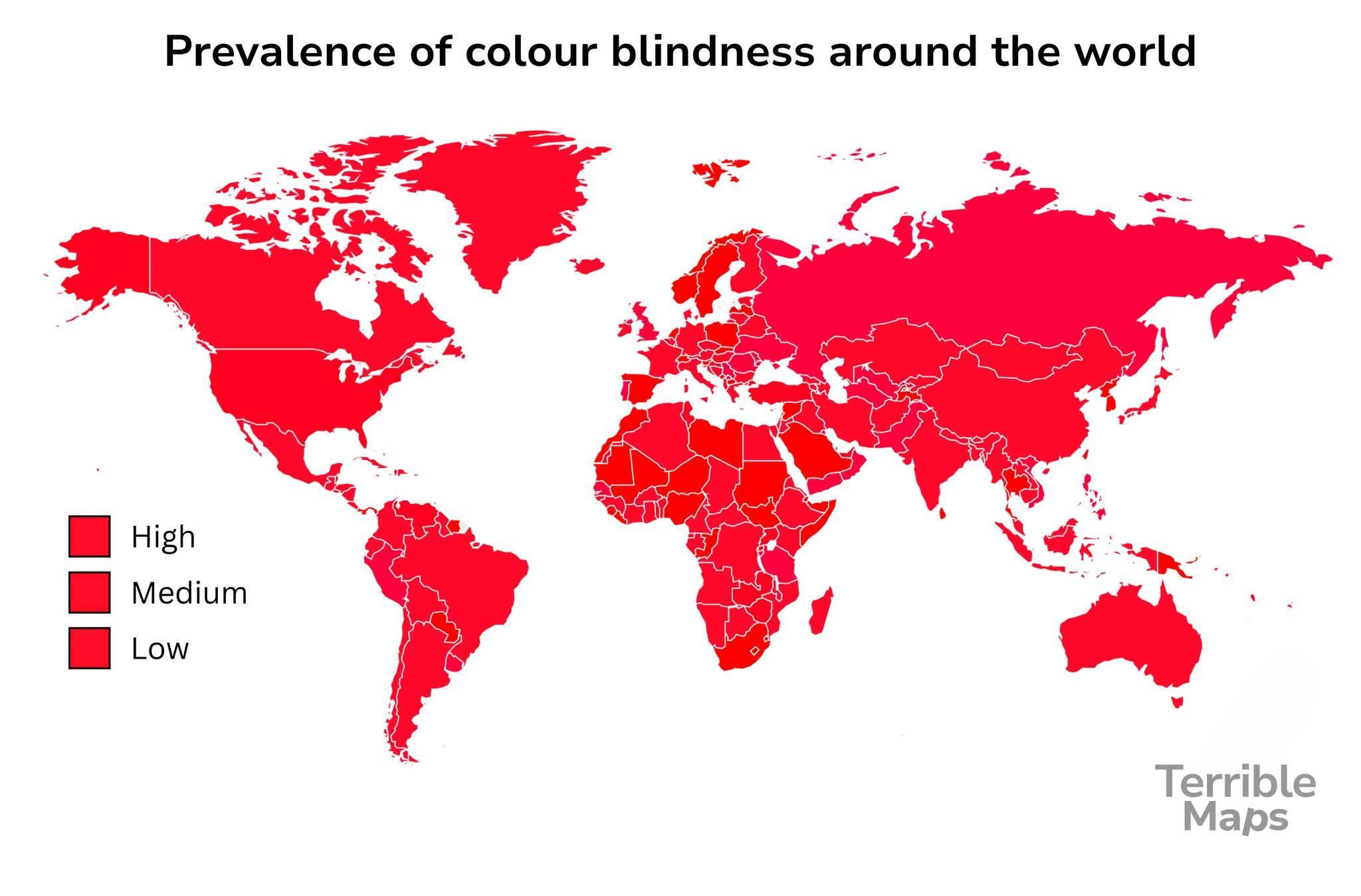 Obrázek colour blindnes in world