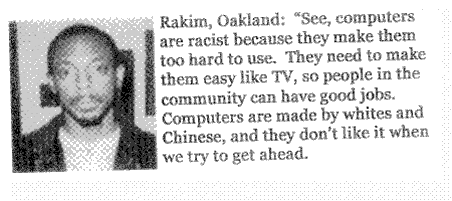 Obrázek computers racist