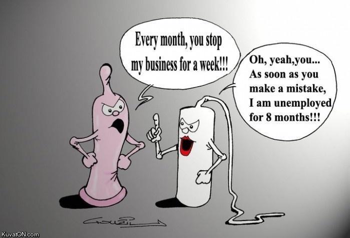 Obrázek condom vs tampon comic