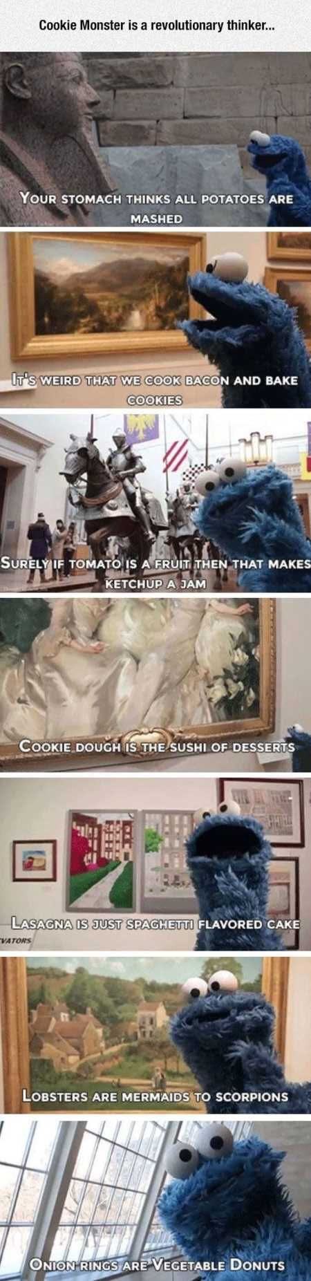 Obrázek cookie monster is right