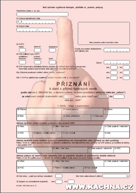 Obrázek danove priznani