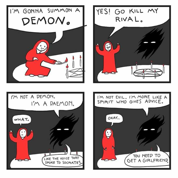 Obrázek demon vs daemon